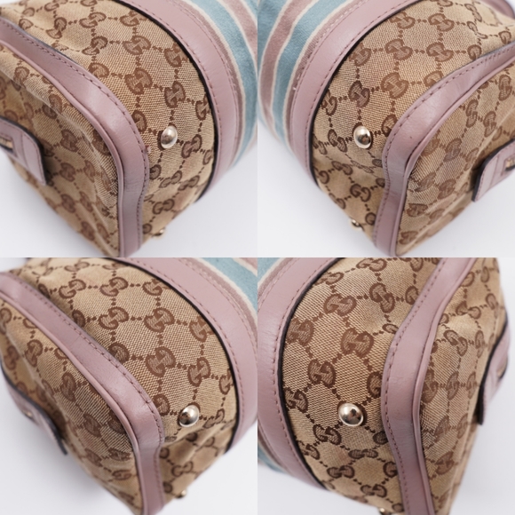 Vintage Web Gucci GG Canvas Monogram Sherry line Boston Bag - Picture 13 of 16